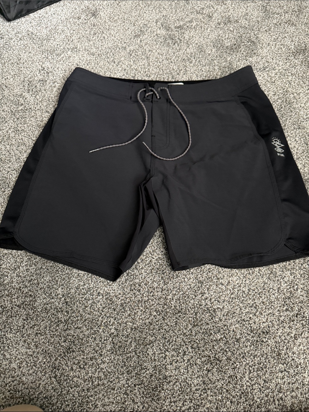 Rip Curl Black Men's Board Shorts with Drawstring Waist